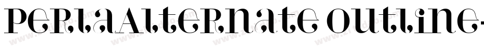 PerlaAlternate Outline字体转换